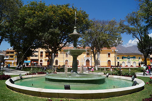 Plaza de Armas de Hunuco en Perú.