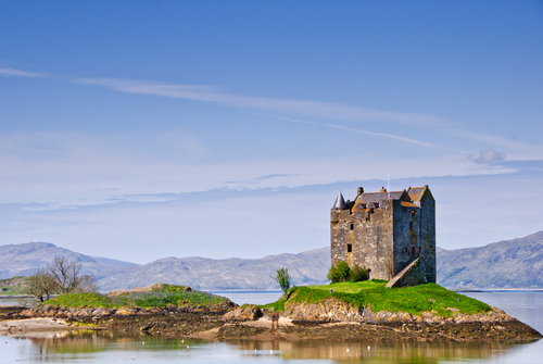 Castillo de Stalker en Escocia