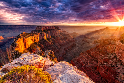 Atardecer ene l Gran Cañón del Colorado