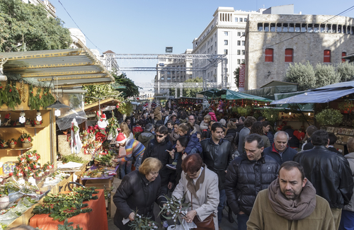 Mercadillo de Santa Lucía en Barcelona