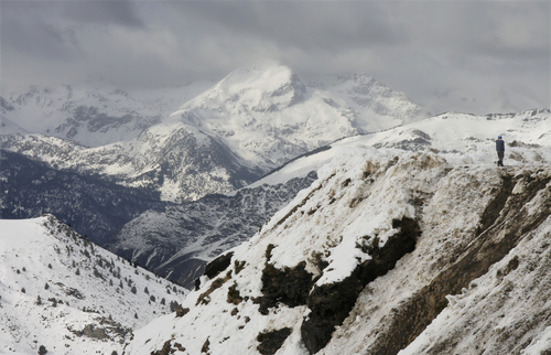 Montañas nevadas en el Valle del Boí