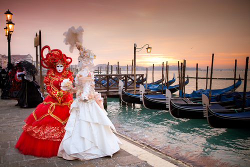 Disfraces de carnaval en Venecia