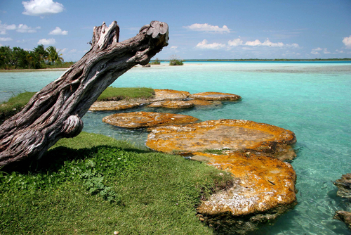 Laguna Bacalar en la Riviera Maya