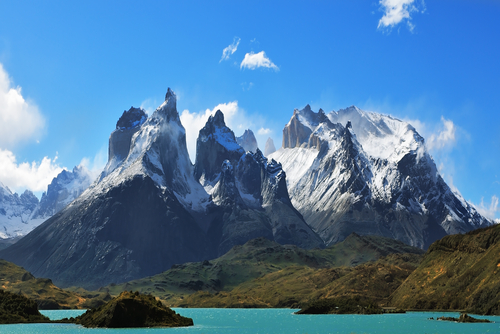 Montañas en Torres del Painé en Chile