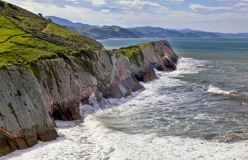 Acantilados de Zumaya en la Vía Cantábrica