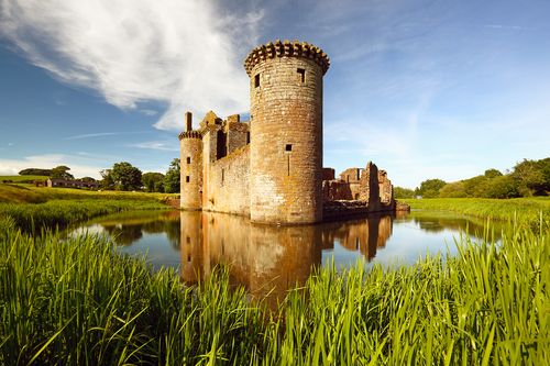 Caerlaverock Castle en Escocia