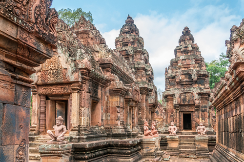 Edificios de Angkor Wat en Camboya