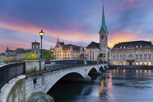 Atardecer en Zurich