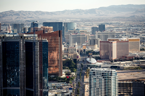 Vista aérea de Las Vegas