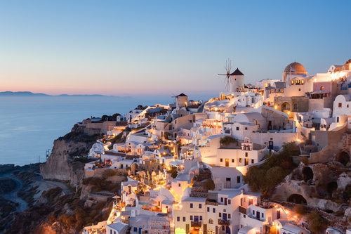 Atardecer en Santorini