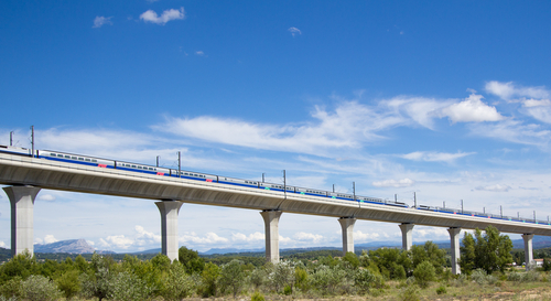 Viaducto de tren en Provenza