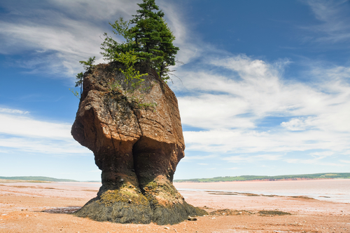 Bahía de Fundy en Canadá