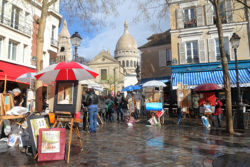 Place du Tertre en Montmartre