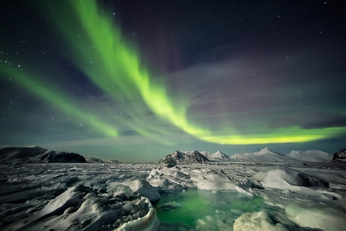 Aurora boreal en Laponia