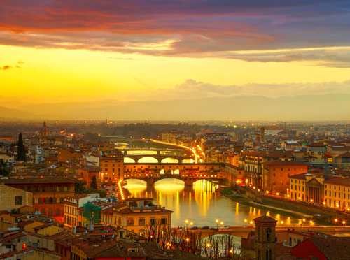 Atardecer en Florencia