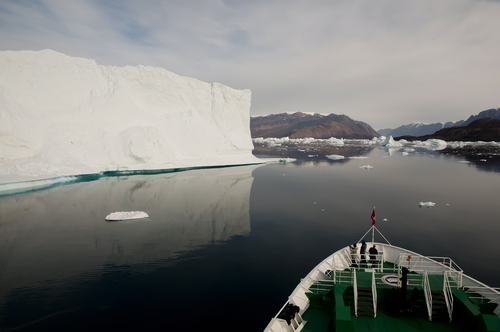 Fiordo Scoresby Sund en Groenlandia