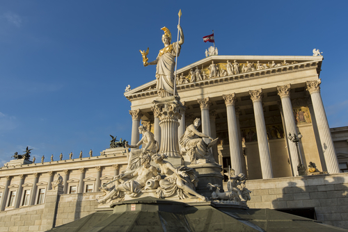 Edificio del Parlamento en Viena