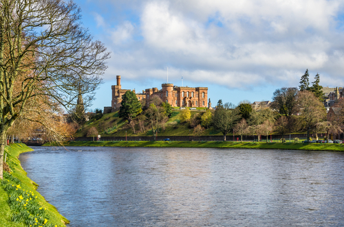 Castillo de Inverness en Escocia