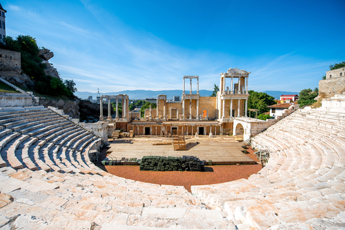 Anfiteatro en Plovdiv en Bulgaria