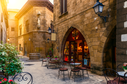 Restaurante en el Pueblo Español de Barcelona