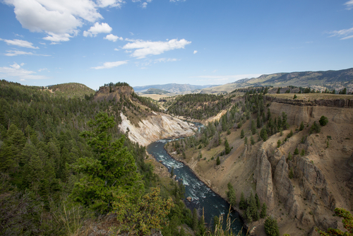 Paisaje de Yellowstone, uno de los parques nacionales