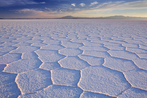 Paisaje lunar del Salar de Uyuni