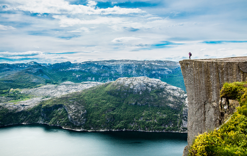 Vista del Prikestolen