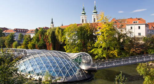 Puente Aiola Island en Austria
