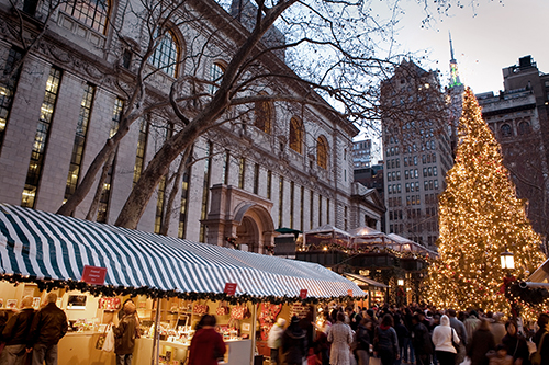 Mercadillo en Bryant Park
