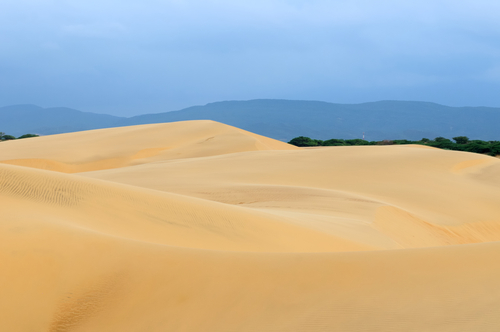 Dunas en los édanos de coro en Venezuela