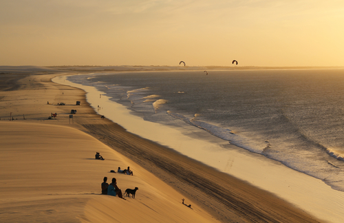 Playa de Jericoacoara en Brasil
