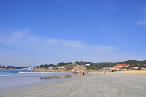 Playa de A Lanzada en Galicia