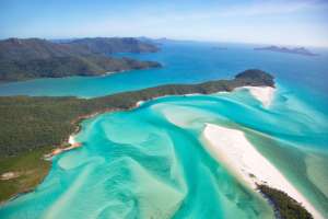 Playa en las islas Whitsundays de Australia