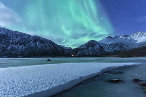 Aurora boreal en Noruega