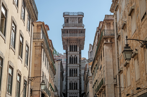Elevador de Santa Justa en Lisboa