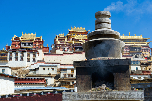 Vista de Shangli en China