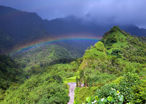 Paisaje interior de Tahití