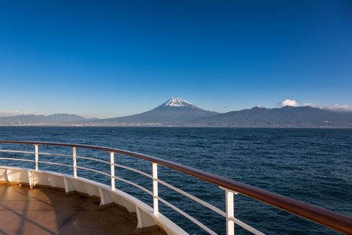 Monte Fuji desde uncrucero