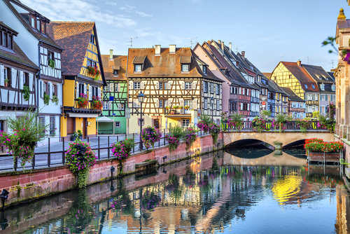 Vista de Colmar en Francia