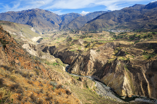 Desfiladero en el Cañón de Colca