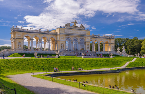 Románticos jardines del Palacio de Schonbrunn