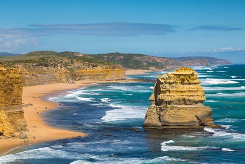 Vista de la Great Ocean Road en Australia