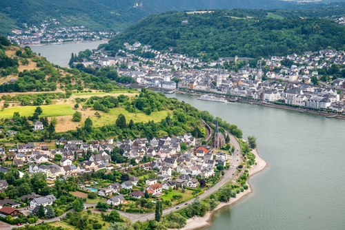 Vista deBoppard en el Rhin romántico