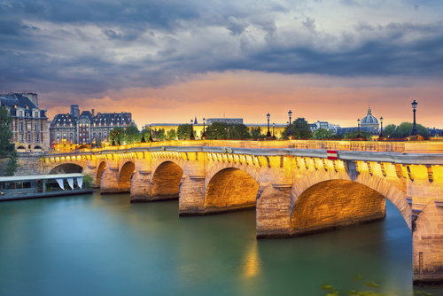 Romántico Pont Neuf en PAris