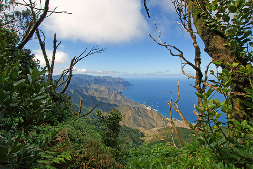 Vista desde las montañas de Anaga