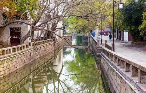 Canales en Suzhou en China