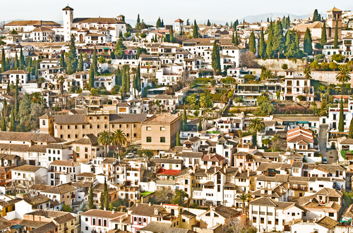 Barrio del Albaicín en Granada