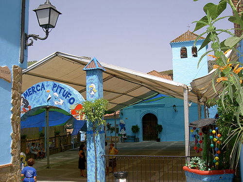 Mercado pitufo en Júzcar