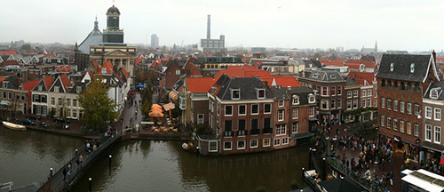 Vismarkt en Leiden