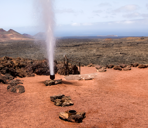 Géiser en Timanfaya